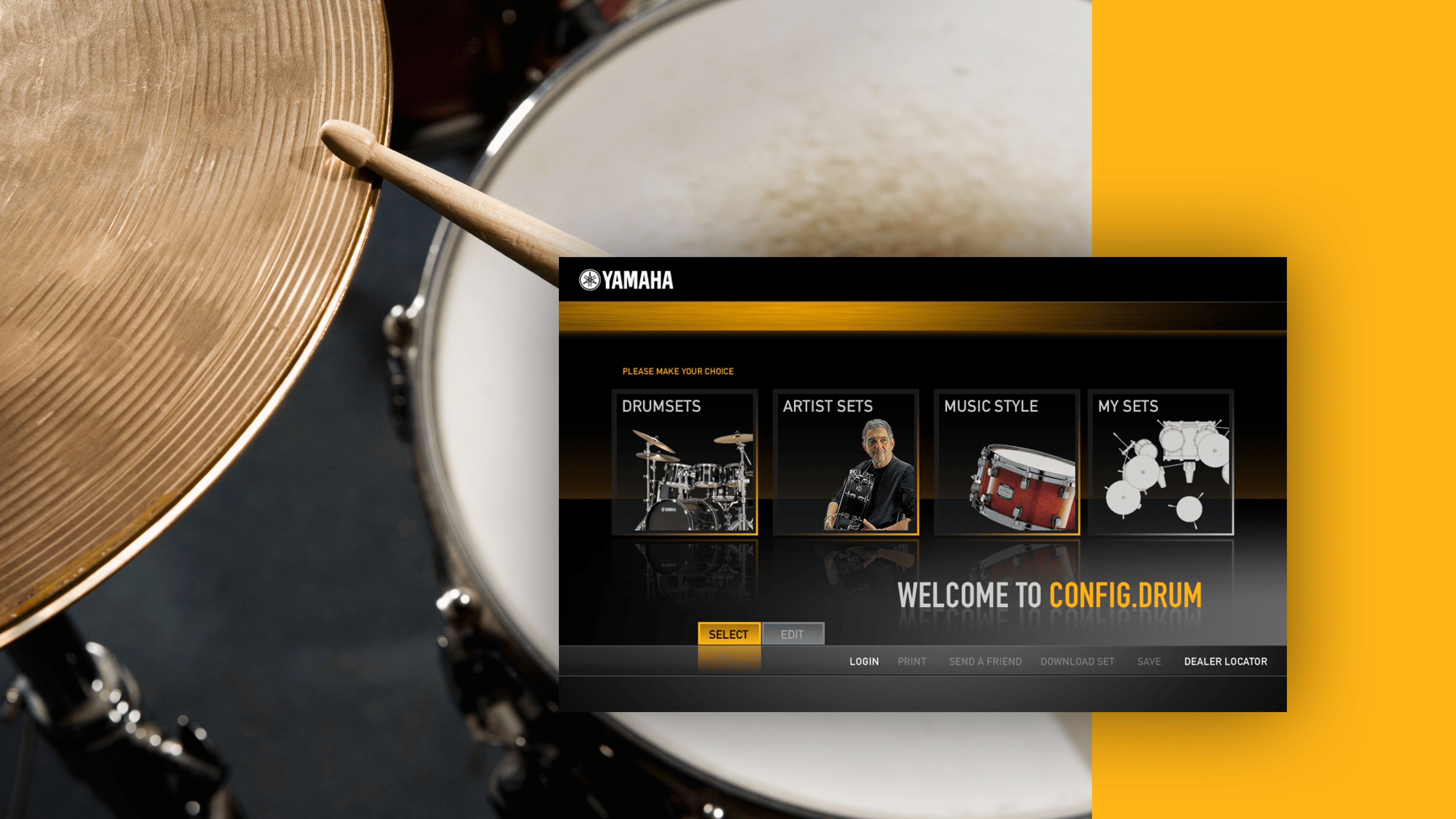 Yamaha Music Config.drum Interactive Kit Creator
